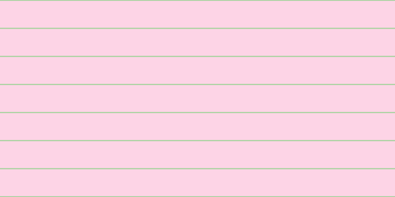 #fdd4e6, #99d393 horizontal lines, two pixels wide, fifty-five pixels apart