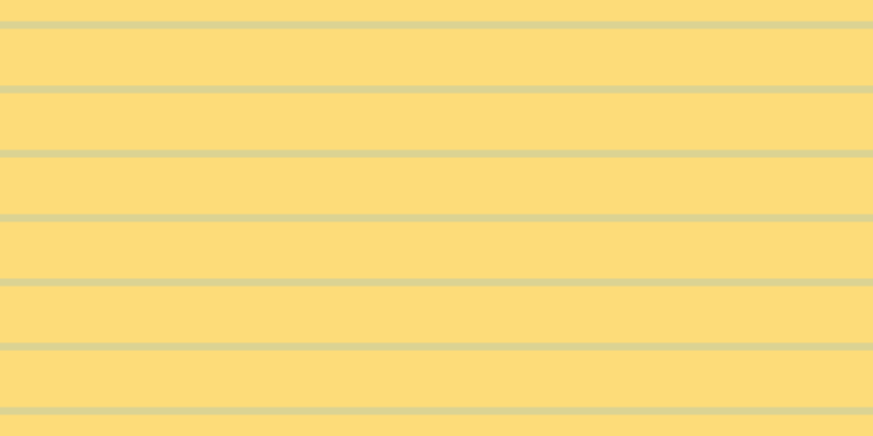 #fddc79, #dbd393 horizontal lines, seven pixels wide, fifty-two pixels apart
