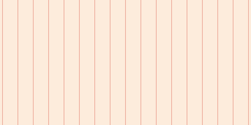 #fddcbb (50%), #eba393 vertical lines, two pixels wide, forty-seven pixels apart