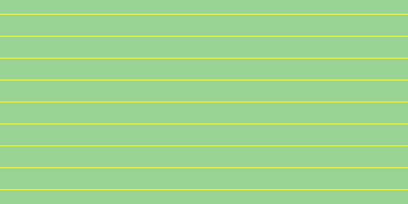 #fdfd16, #99d393 horizontal lines, forty-one pixels wide, two pixels apart