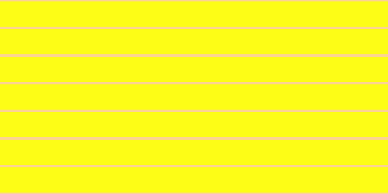 #fdfd16, #fcd393 horizontal lines, five pixels wide, fifty-two pixels apart