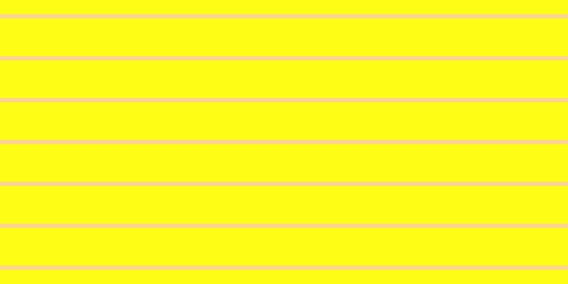 #fdfd16, #fcd393 horizontal lines, six pixels wide, fifty-three pixels apart