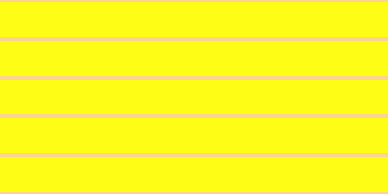 #fdfd16, #fcd393 horizontal lines, eight pixels wide, seventy-two pixels apart