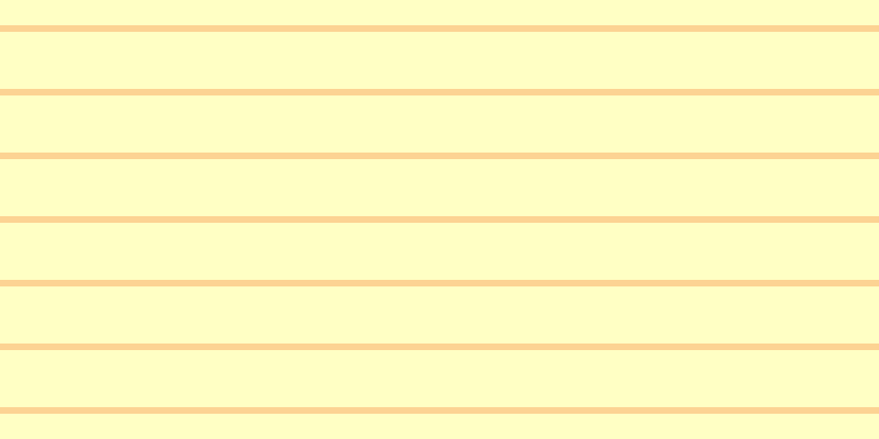 #fdfd16 (25%), #fcd393 horizontal lines, six pixels wide, fifty-two pixels apart