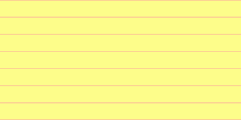 #fdfd16 (50%), #fcd393 horizontal lines, five pixels wide, fifty-two pixels apart