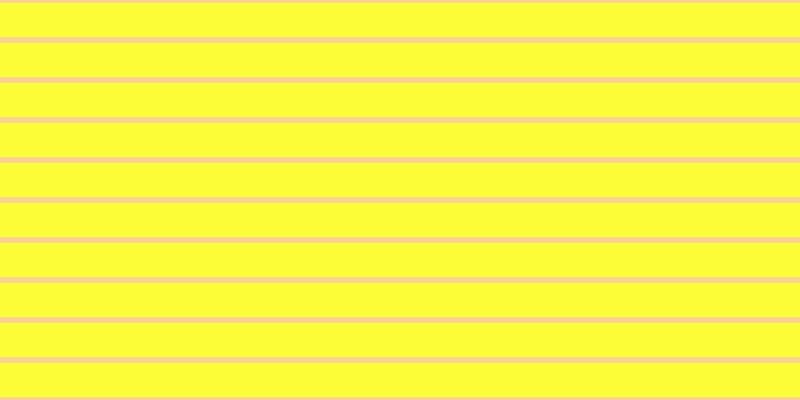 #fdfd37, #fcd393 horizontal lines, six pixels wide, thirty-four pixels apart