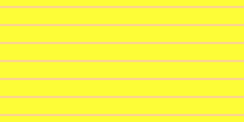 #fdfd37, #fcd393 horizontal lines, seven pixels wide, fifty-two pixels apart