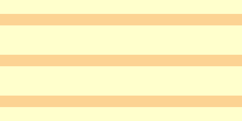 #fdfd37 (25%), #fcd393 horizontal lines, thirty-eight pixels wide, ninety-seven pixels apart