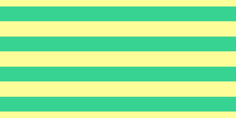#fdfd37 (50%), #36d393 horizontal lines, fifty pixels wide, fifty-two pixels apart