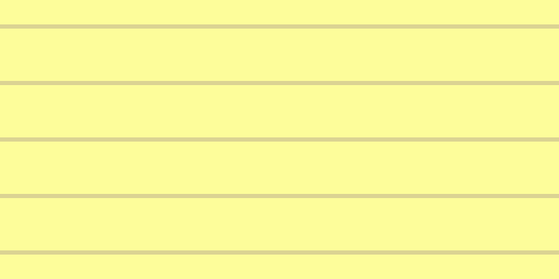 #fdfd37 (50%), #dbd393 horizontal lines, six pixels wide, seventy-five pixels apart