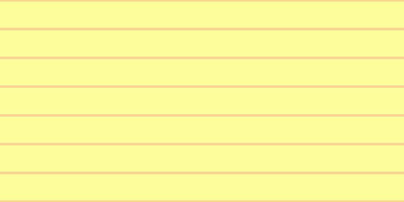 #fdfd37 (50%), #fcd393 horizontal lines, five pixels wide, fifty-two pixels apart