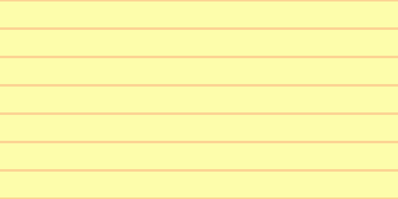 #fdfd58 (50%), #fcd393 horizontal lines, five pixels wide, fifty-two pixels apart