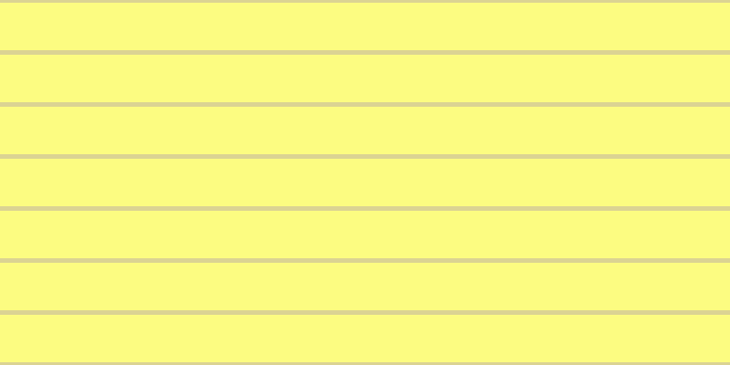 #fdfd58 (75%), #dbd393 horizontal lines, five pixels wide, fifty-two pixels apart