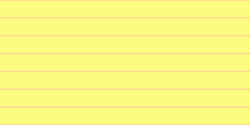 #fdfd58 (75%), #fcd393 horizontal lines, four pixels wide, fifty-three pixels apart