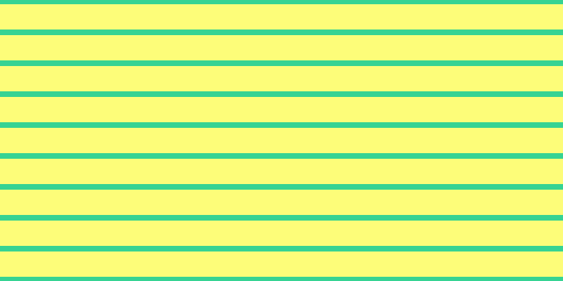 #fdfd79, #36d393 horizontal lines, eight pixels wide, thirty-six pixels apart