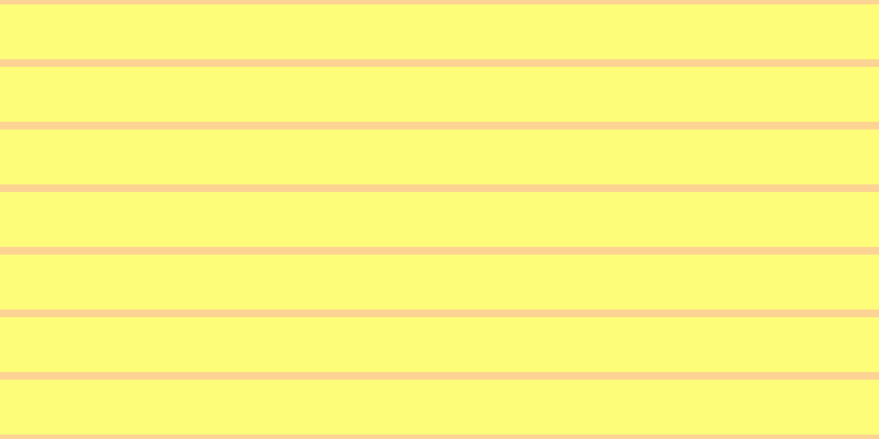 #fdfd79, #fcd393 horizontal lines, seven pixels wide, fifty pixels apart