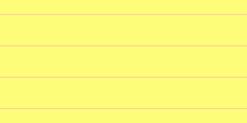 #fdfd79, #fcd393 horizontal lines, four pixels wide, ninety-eight pixels apart