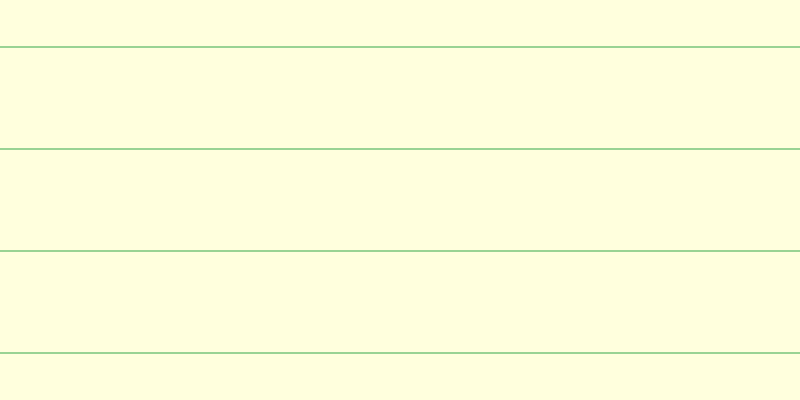 #fdfd79 (25%), #99d393 horizontal lines, two pixels wide, one hundred pixels apart