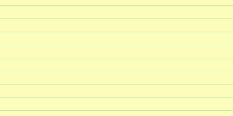 #fdfd79 (50%), #99d393 horizontal lines, two pixels wide, forty-three pixels apart
