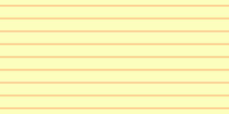 #fdfd79 (50%), #fcd393 horizontal lines, seven pixels wide, thirty-eight pixels apart