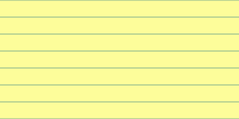 #fdfd9a, #bad393 horizontal lines, five pixels wide, fifty-two pixels apart