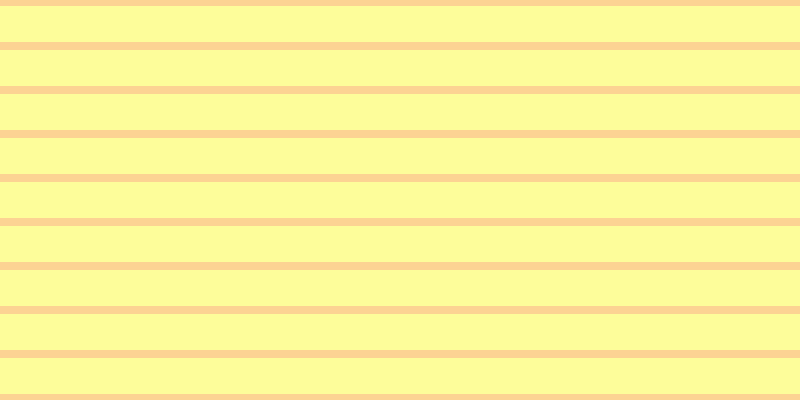 #fdfd9a, #fcd393 horizontal lines, eight pixels wide, thirty-six pixels apart