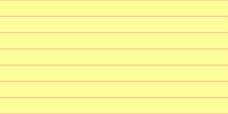 #fdfd9a, #fcd393 horizontal lines, five pixels wide, fifty-two pixels apart