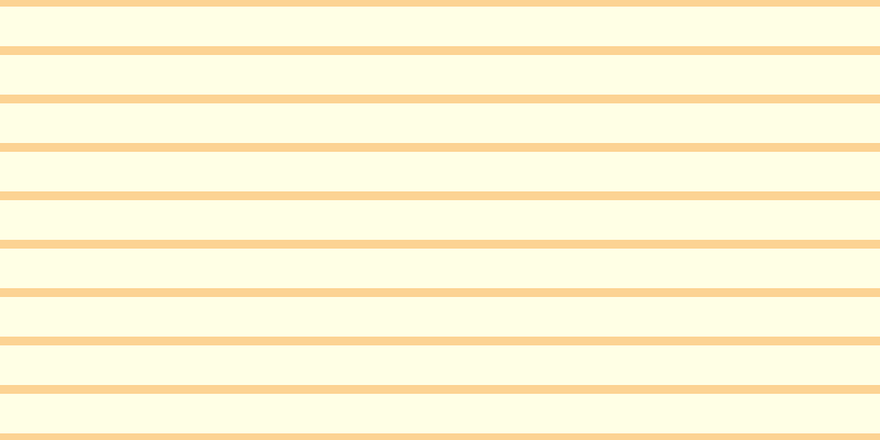 #fdfd9a (25%), #fcd393 horizontal lines, eight pixels wide, thirty-six pixels apart