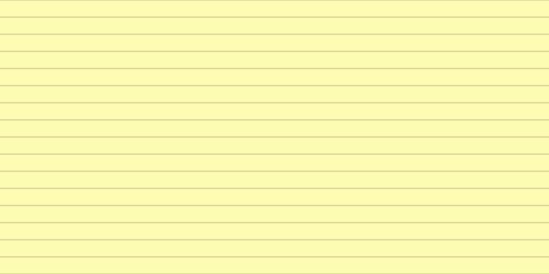 #fdfd9a (75%), #dbd393 horizontal lines, two pixels wide, twenty-three pixels apart