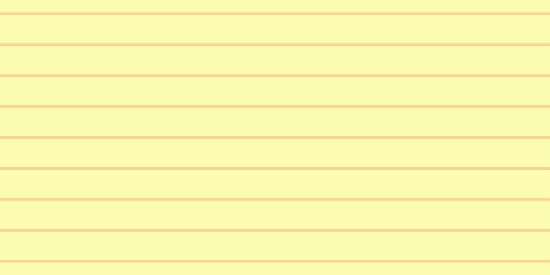 #fdfd9a (75%), #fcd393 horizontal lines, four pixels wide, forty-one pixels apart