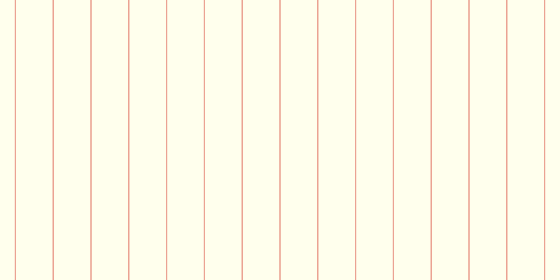 #fdfdbb (25%), #eba393 vertical lines, two pixels wide, fifty-two pixels apart