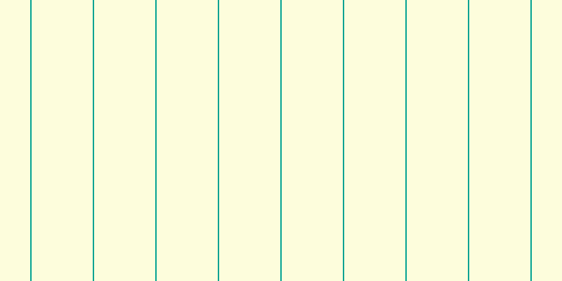 #fdfdbb (50%), #04a393 vertical lines, two pixels wide, eighty-seven pixels apart