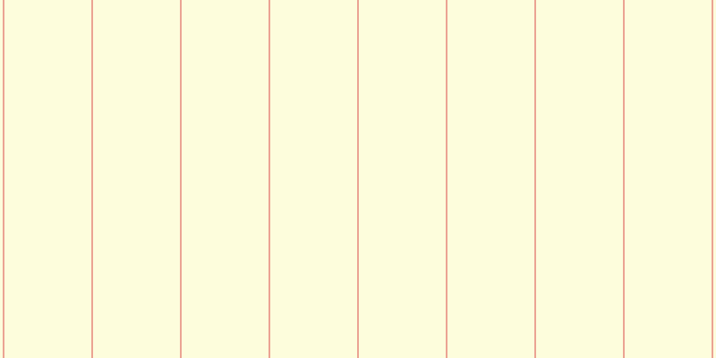 #fdfdbb (50%), #eba393 vertical lines, two pixels wide, ninety-seven pixels apart