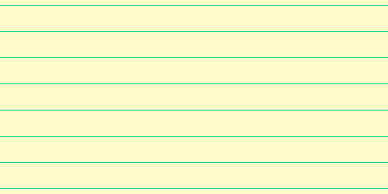 #fdfdbb (75%), #36d393 horizontal lines, two pixels wide, fifty-two pixels apart