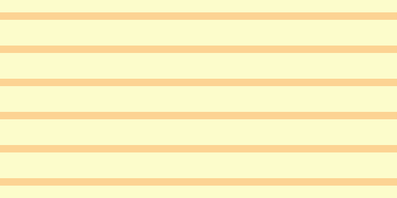 #fdfdbb (75%), #fcd393 horizontal lines, fifteen pixels wide, fifty-two pixels apart