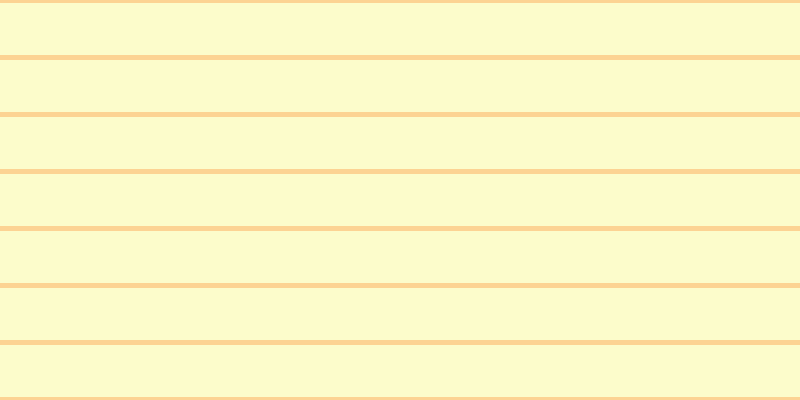 #fdfdbb (75%), #fcd393 horizontal lines, five pixels wide, fifty-two pixels apart