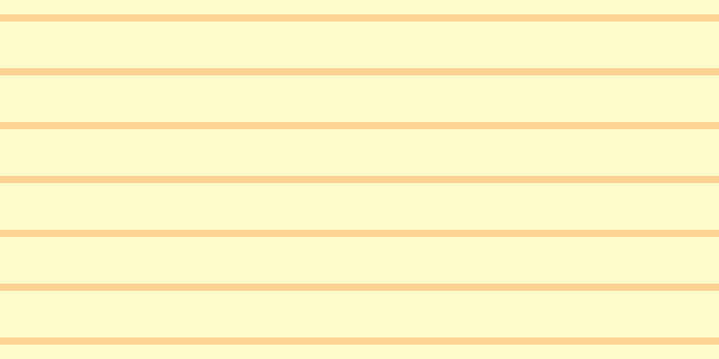 #fdfdbb (75%), #fcd393 horizontal lines, eight pixels wide, fifty-two pixels apart