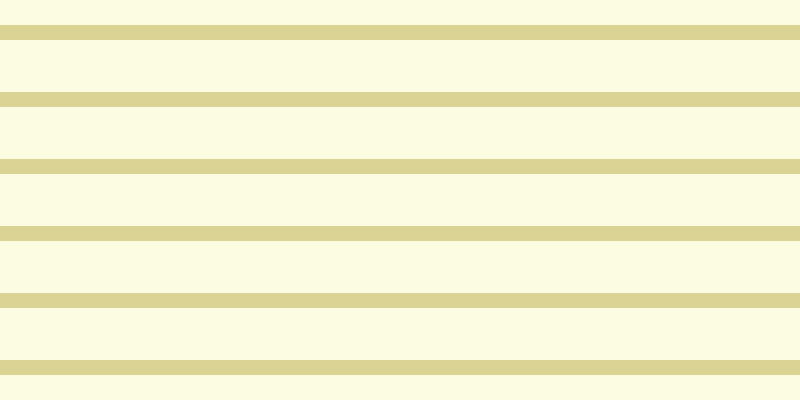 #fdfddc (75%), #dbd393 horizontal lines, fifteen pixels wide, fifty-two pixels apart