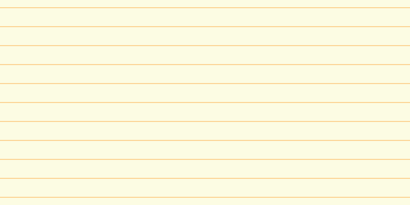 #fdfddc (75%), #fcd393 horizontal lines, two pixels wide, thirty-five pixels apart