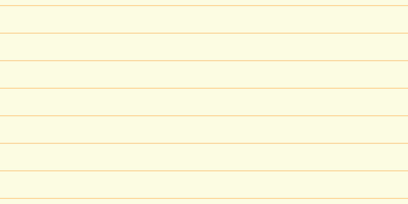 #fdfddc (75%), #fcd393 horizontal lines, two pixels wide, fifty-two pixels apart