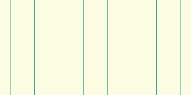 #fdfddc (75%), #46a393 vertical lines, two pixels wide, one hundred pixels apart