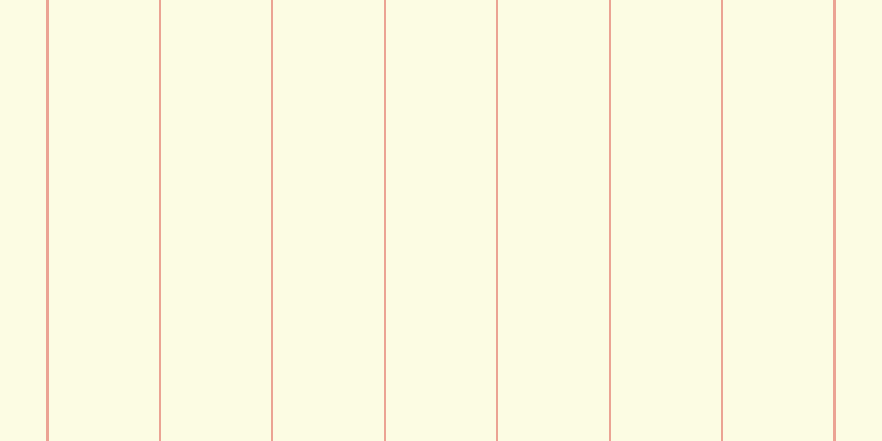 #fdfddc (75%), #eba393 vertical lines, two pixels wide, one hundred pixels apart