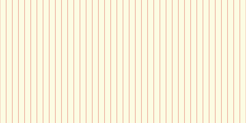 #fdfddc (75%), #eba393 vertical lines, two pixels wide, eighteen pixels apart