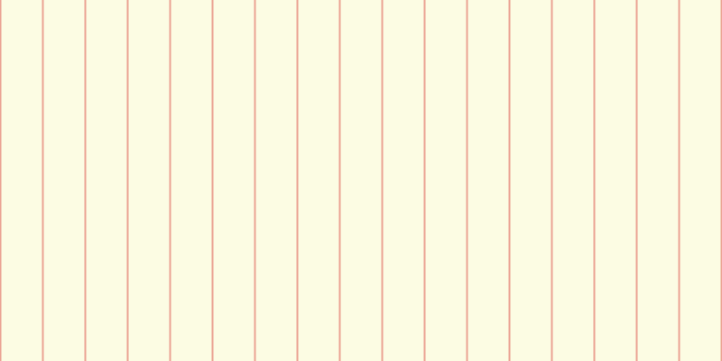 #fdfddc (75%), #eba393 vertical lines, two pixels wide, forty-five pixels apart