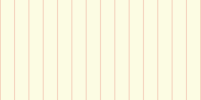 #fdfddc (75%), #eba393 vertical lines, two pixels wide, fifty-five pixels apart