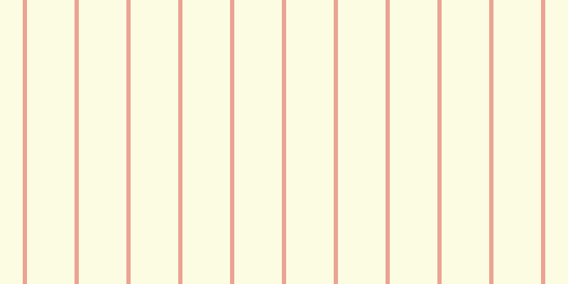 #fdfddc (75%), #eba393 vertical lines, six pixels wide, sixty-seven pixels apart