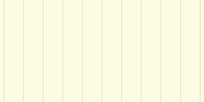 #fdfddc (75%), #eba393 vertical lines, one pixels wide, seventy-six pixels apart