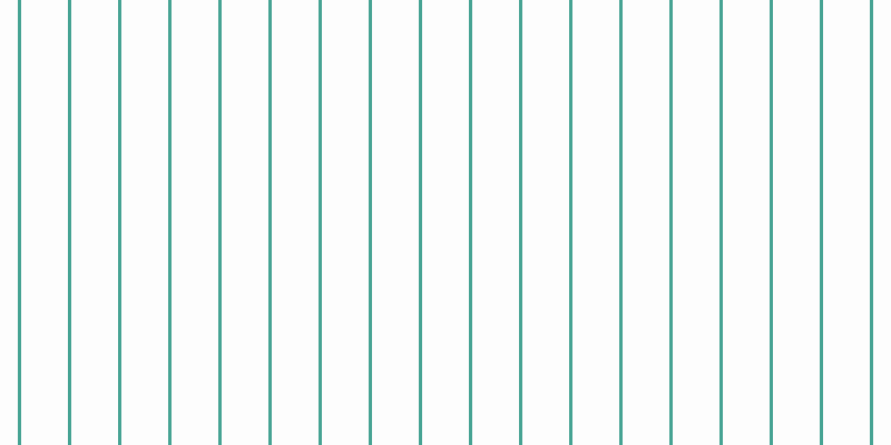 #fdfdfd, #46a393 vertical lines, three pixels wide, forty-two pixels apart