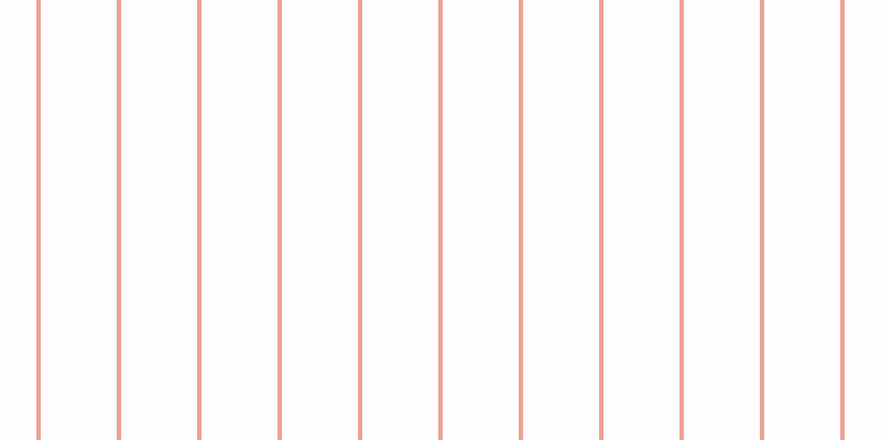 #fdfdfd, #eba393 vertical lines, four pixels wide, sixty-nine pixels apart