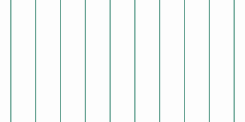 #fdfdfd (50%), #67a393 vertical lines, four pixels wide, seventy-seven pixels apart